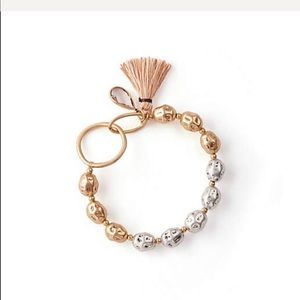 J.jill autumnal sunset hummed metal beats bracelet